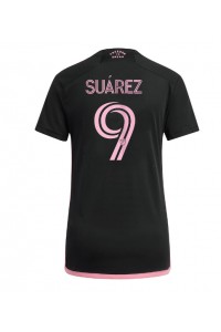 Inter Miami Luis Suarez #9 Voetbaltruitje Uit tenue Dames 2024-25 Korte Mouw